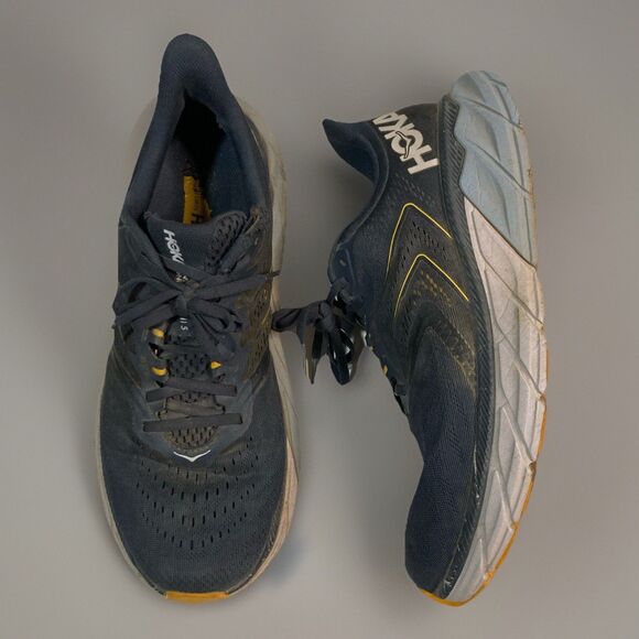 MEN'S HOKA ONE ONE ARAH1 5 SZ 10.5D BLUE RUNNING SHOES - Picture 1 of 12